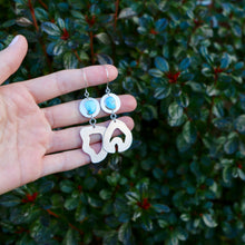 Load image into Gallery viewer, Asymmetrical Turquoise Earrings
